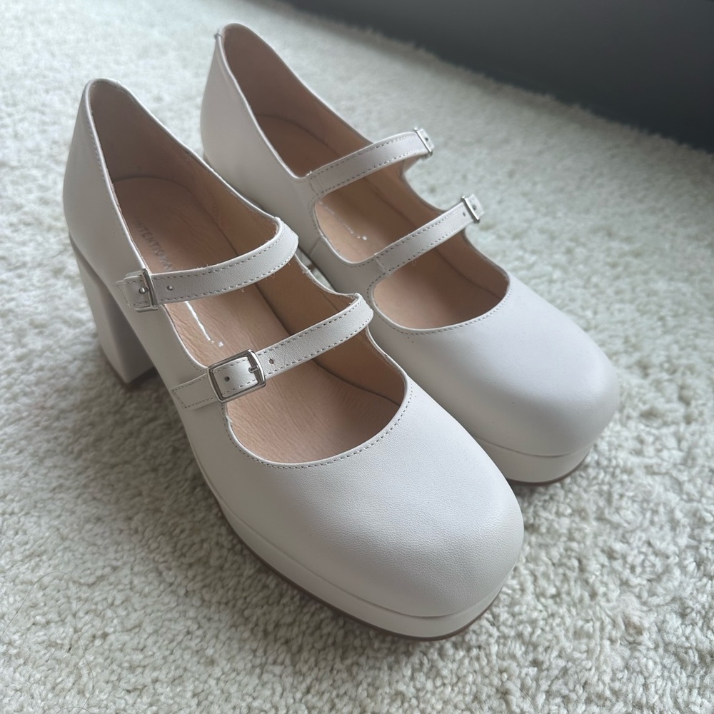 Intentionally Blank Overtime Mary Jane Heels